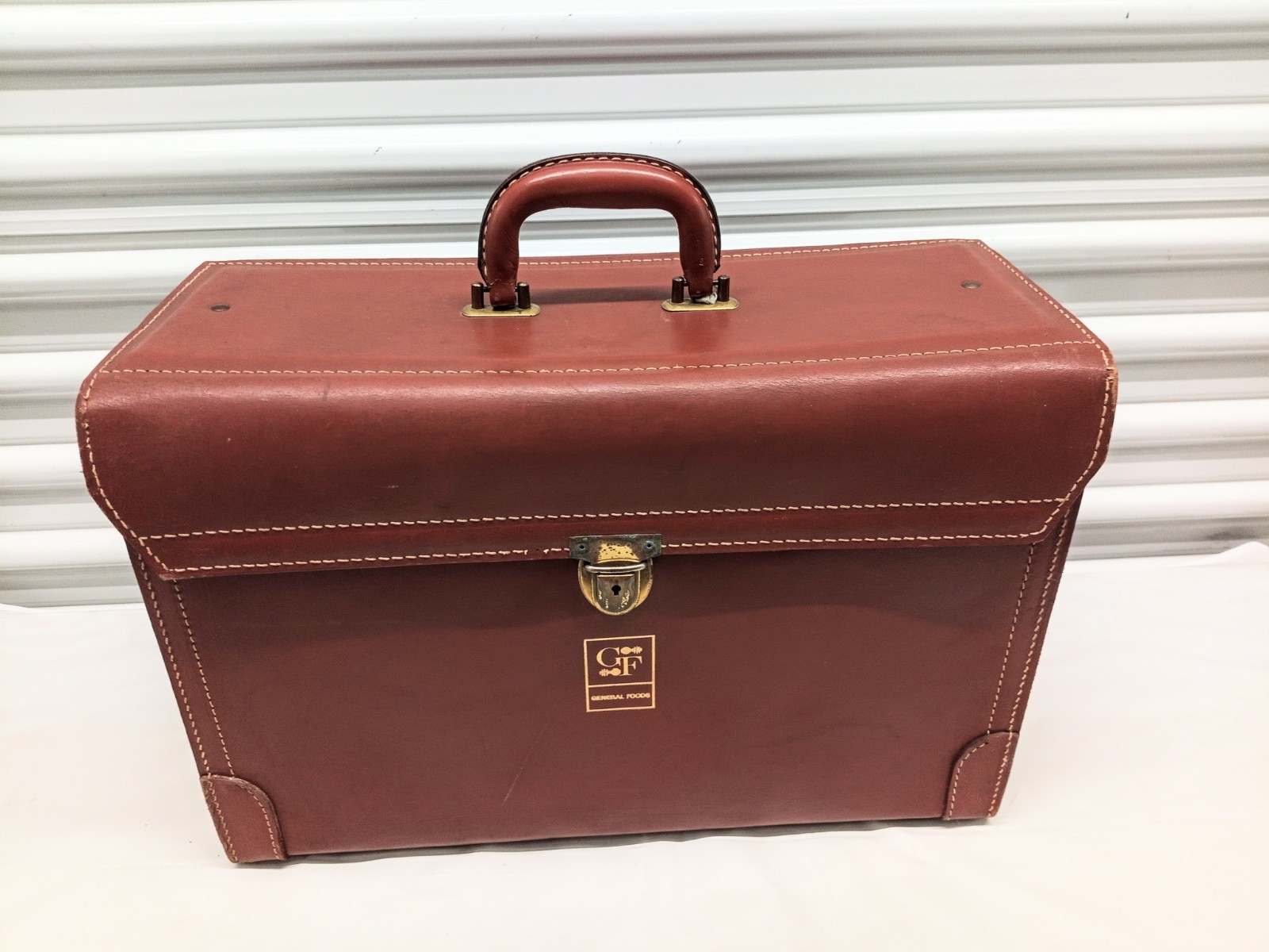  Flight Pilot Case Business  Travel Bag Briefcase."General Foods" Logo With Key