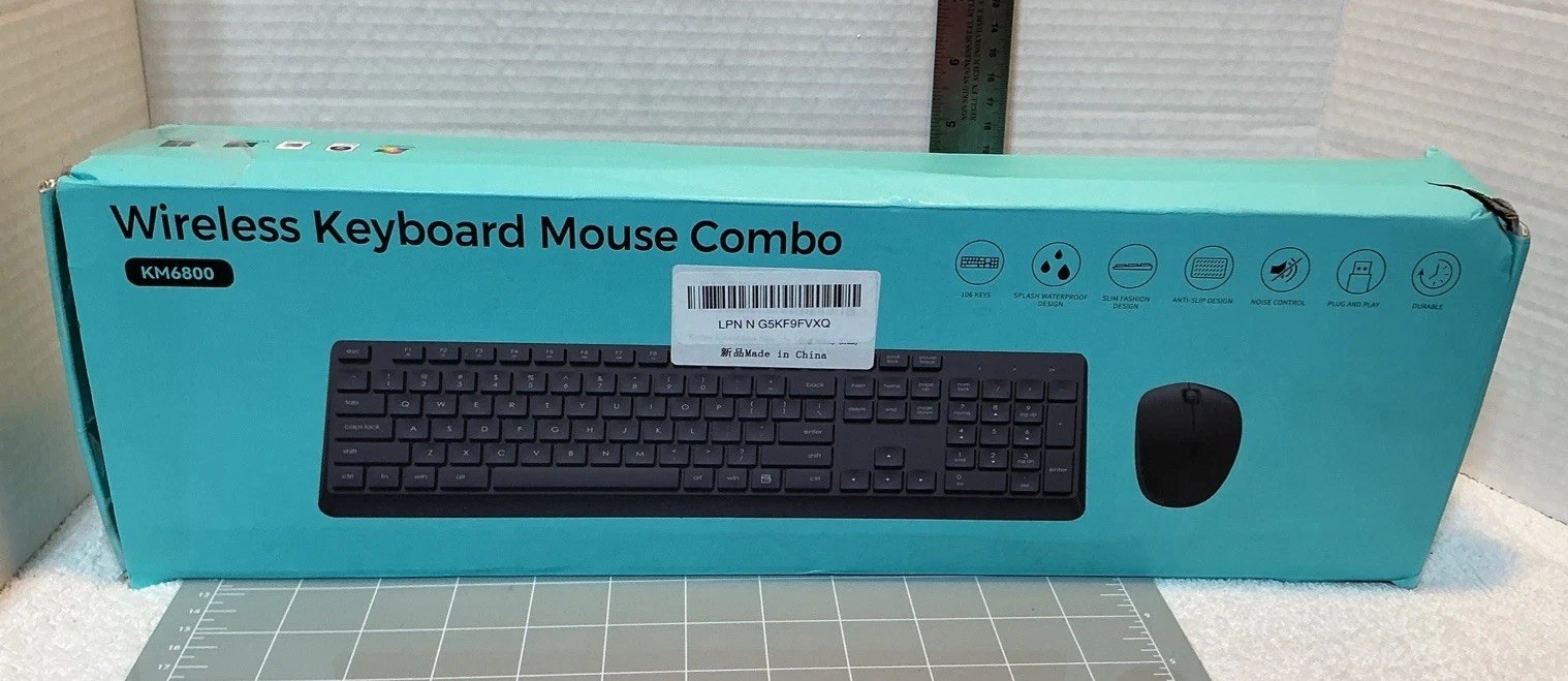 KM6800 Wireless Keyboard & Mouse Combo - Black - Never Used Open Box