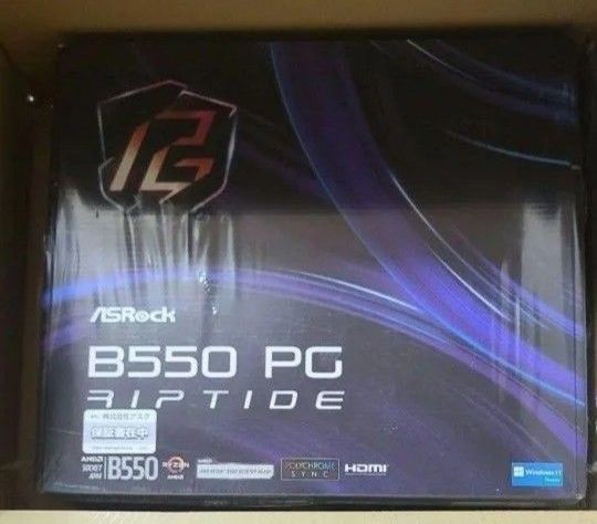 ASRock B550 PG Riptide  ATX AM4 AMD DDR4 Motherboard