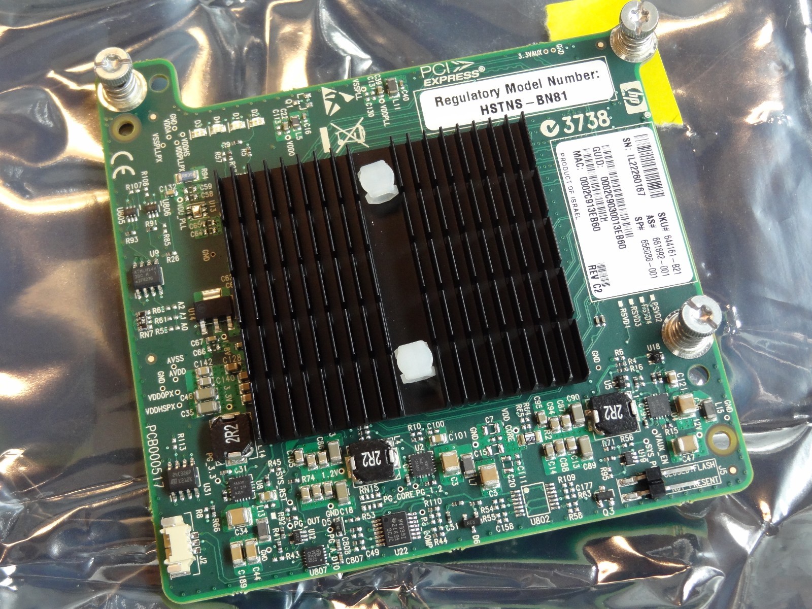 HP 656088-001 HP Infiniband FDR/EN 10/40GB Dual Port 544M Adapter #TQ1753