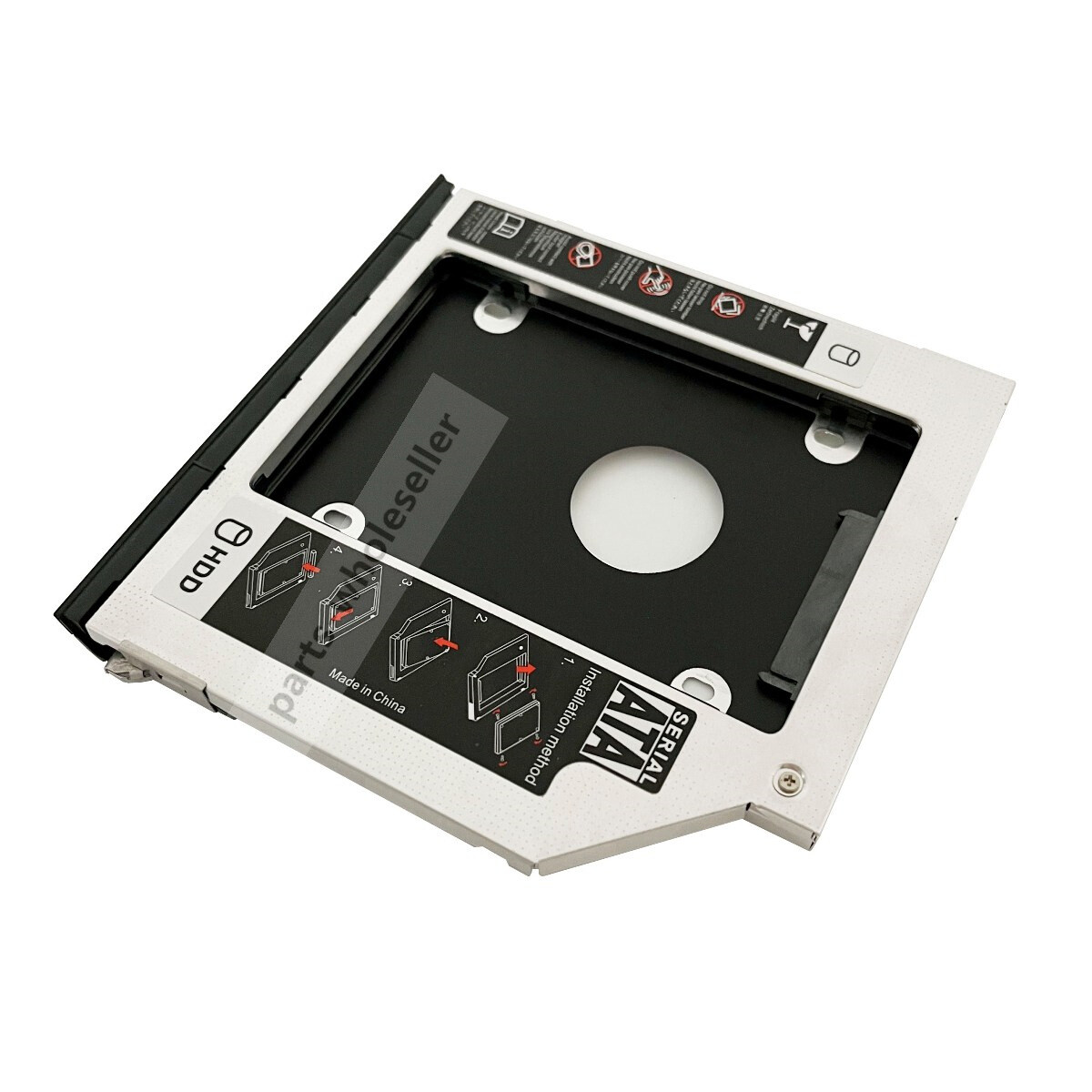 2nd HDD SSD Caddy for Dell Latitude E6440 E6540 M2800 with Bezel + ejector latch