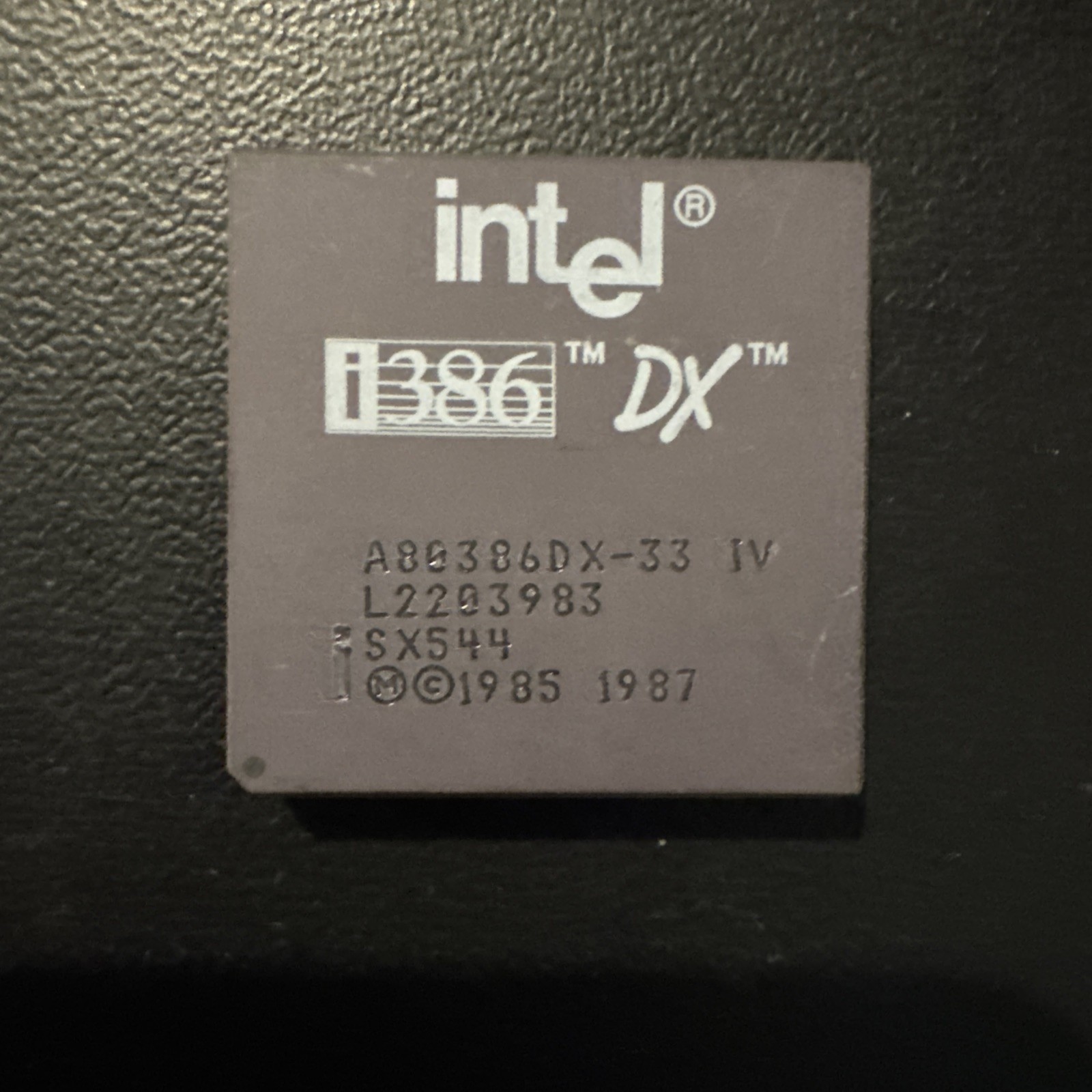 Intel 386DX-33Mhz Gold PGA Processor SX544 CPU i386 80386 386DX 386