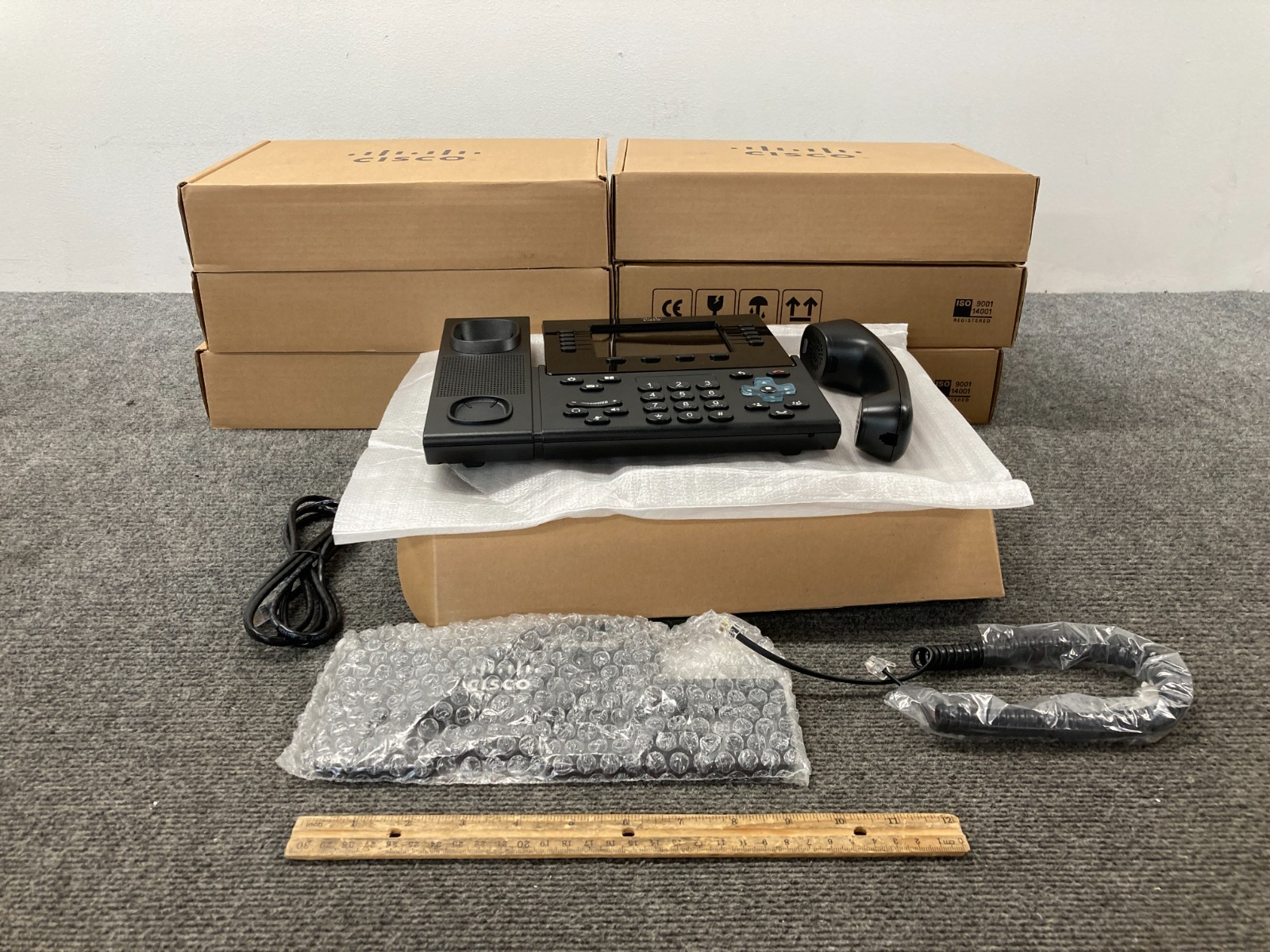 Lot of 7 Cisco Unified Communications CP-8961 IP Phone - Open Box -