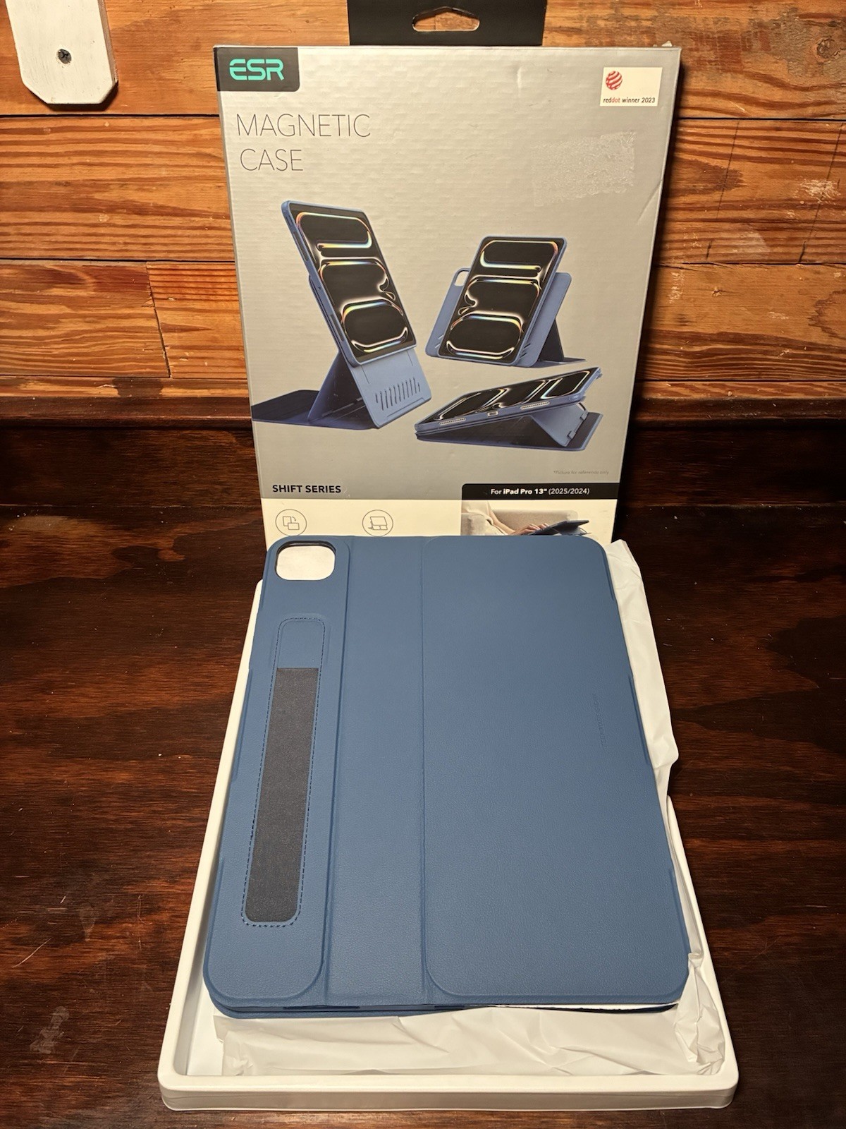 ESR Shift Series Rotating Magnetic Case w/ Stand for iPad Pro 13" Blue
