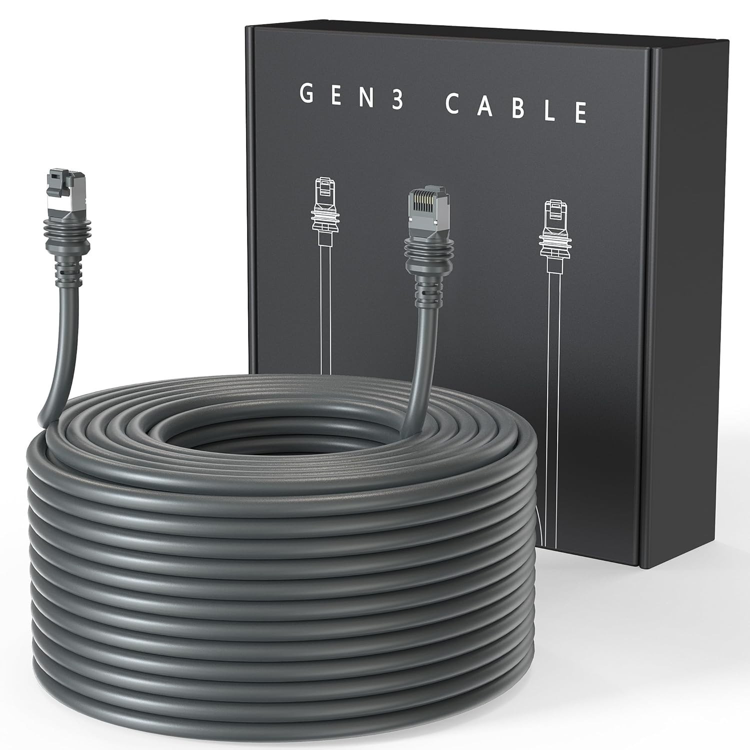 LUCMO 150FT STARLINK GEN 3 CABLE 24AWG FOR STARLINK STANDARD GEN 3 WATERPROOF