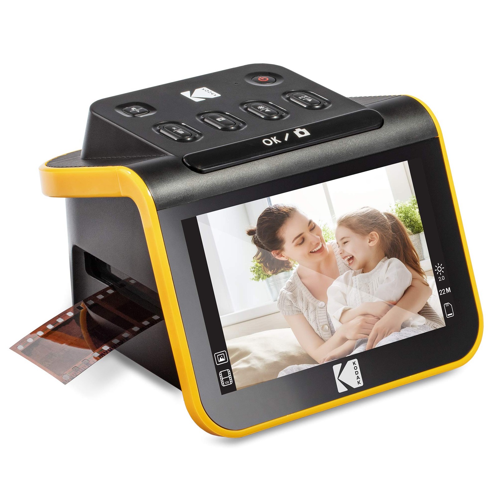 KODAK Slide N Scan Film & Scanner, 22MP, 5" LCD Screen, Black
