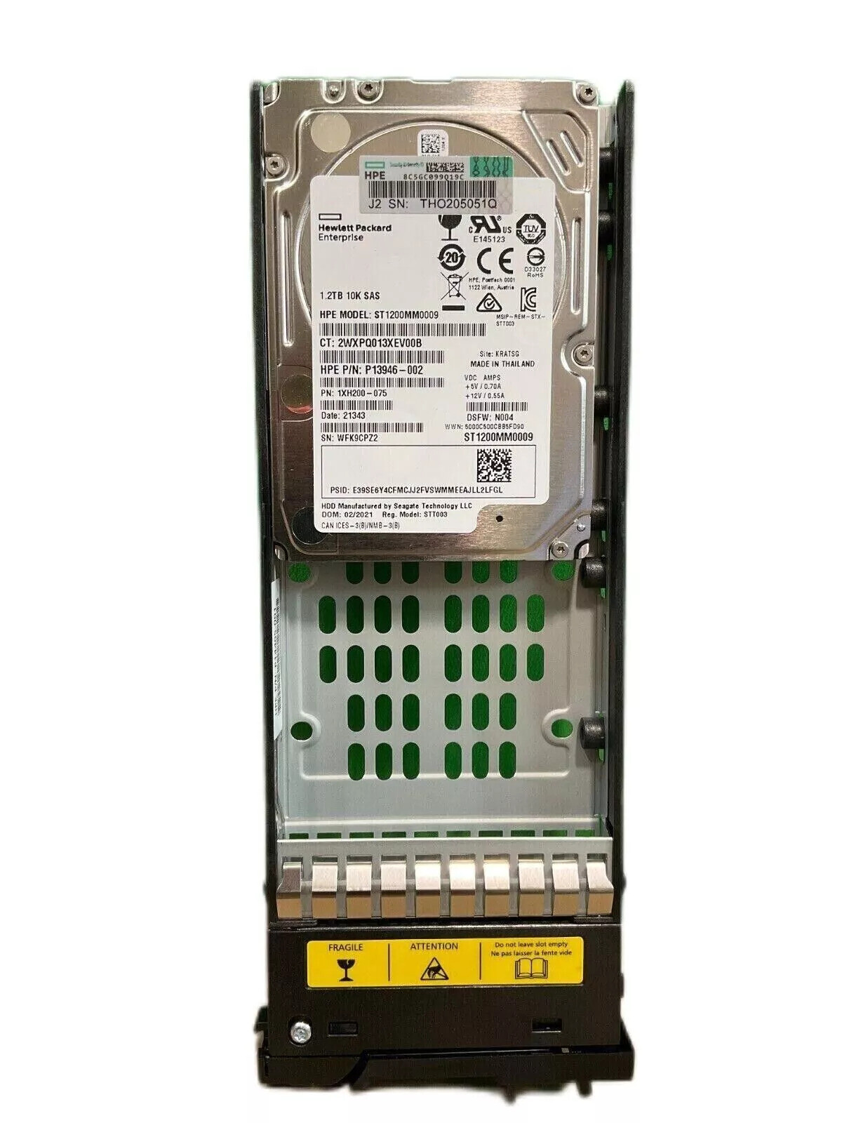 P13245-001 FOR HPE MSA R0Q55A 1.2TB 2.5" 10kRPM SAS-12G Enterprise Hard Drive