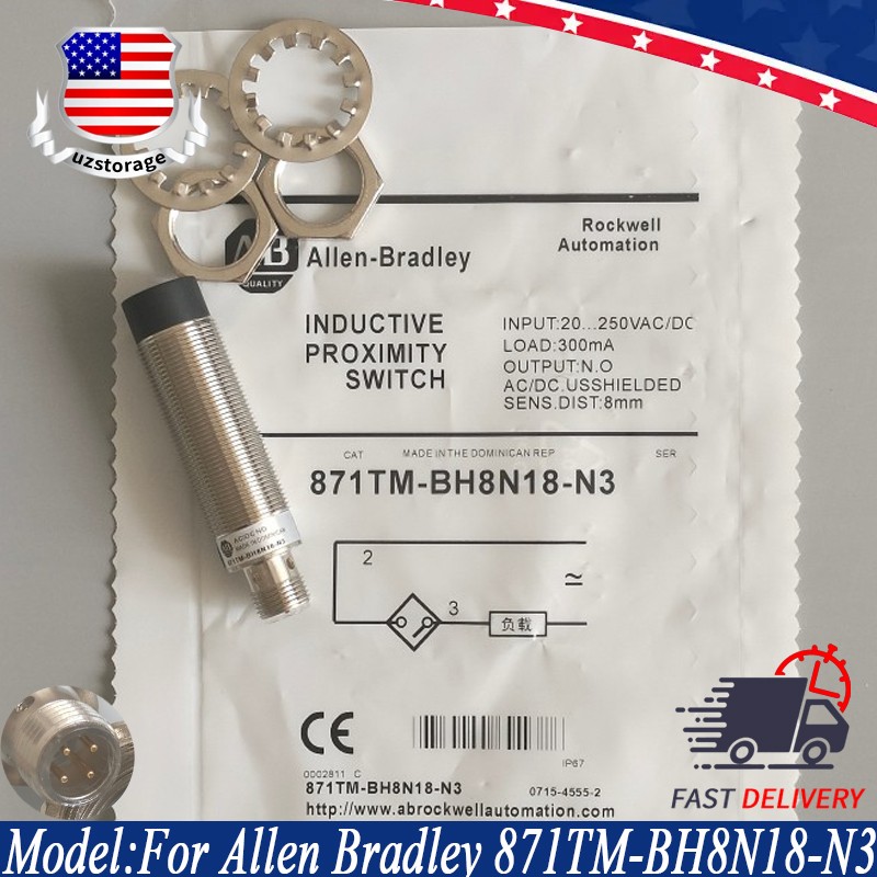 1PC NEW Inductive Proximity Switch Sensor FOR AB 871TM-BH8N18-N3 US STOCK