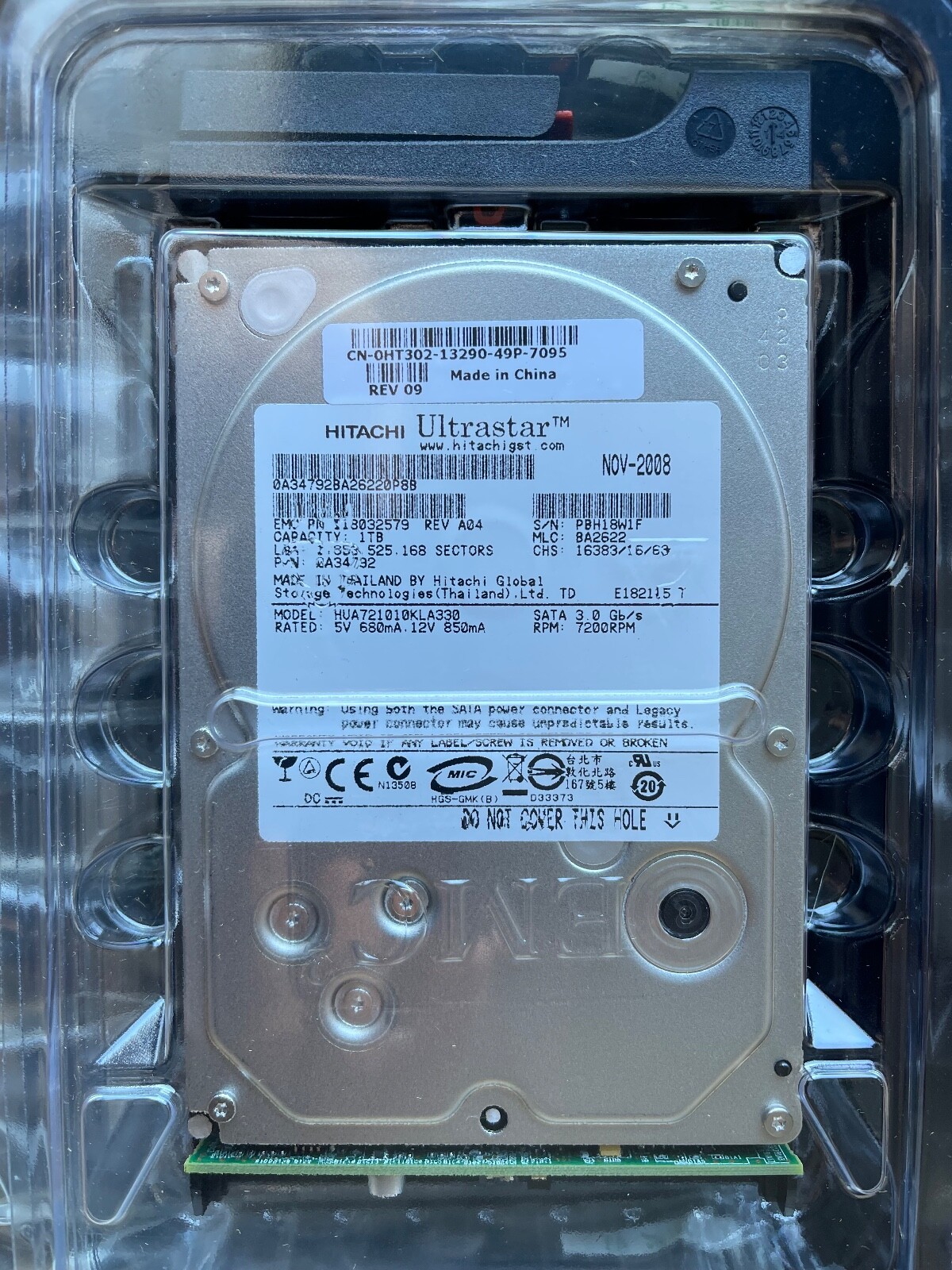 New OEM Genuine Dell EMC HT302 1TB SATA-II 3.5" 7200RPM No Tray