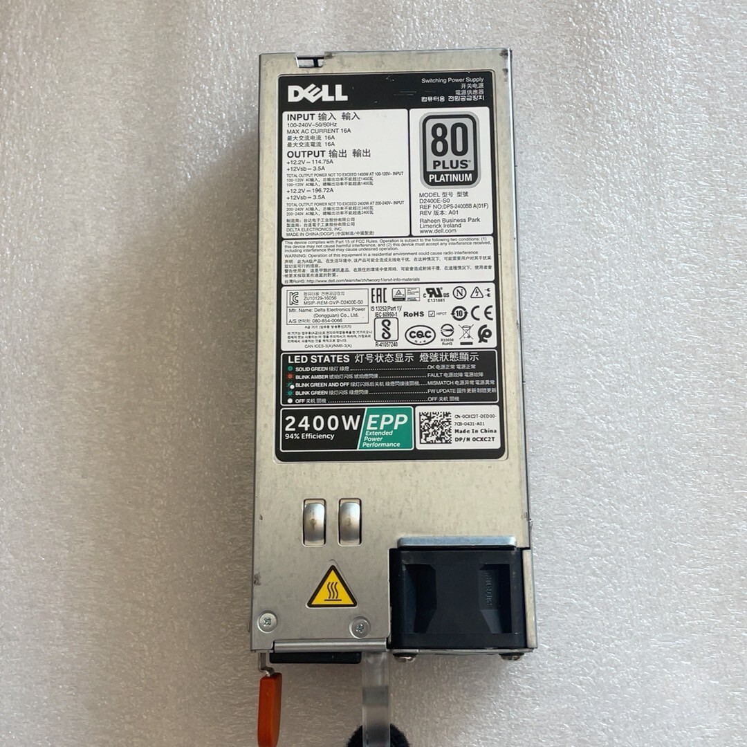 DELL Switching Power Supply 0cxc2t D2400E-S2 DPS-2400BB 2400W FOR 0KKP69