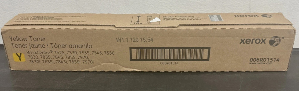 Genuine Xerox Yellow Toner 006R01514 For WC: 7525,7530,7535,7545,7556,7830,7835