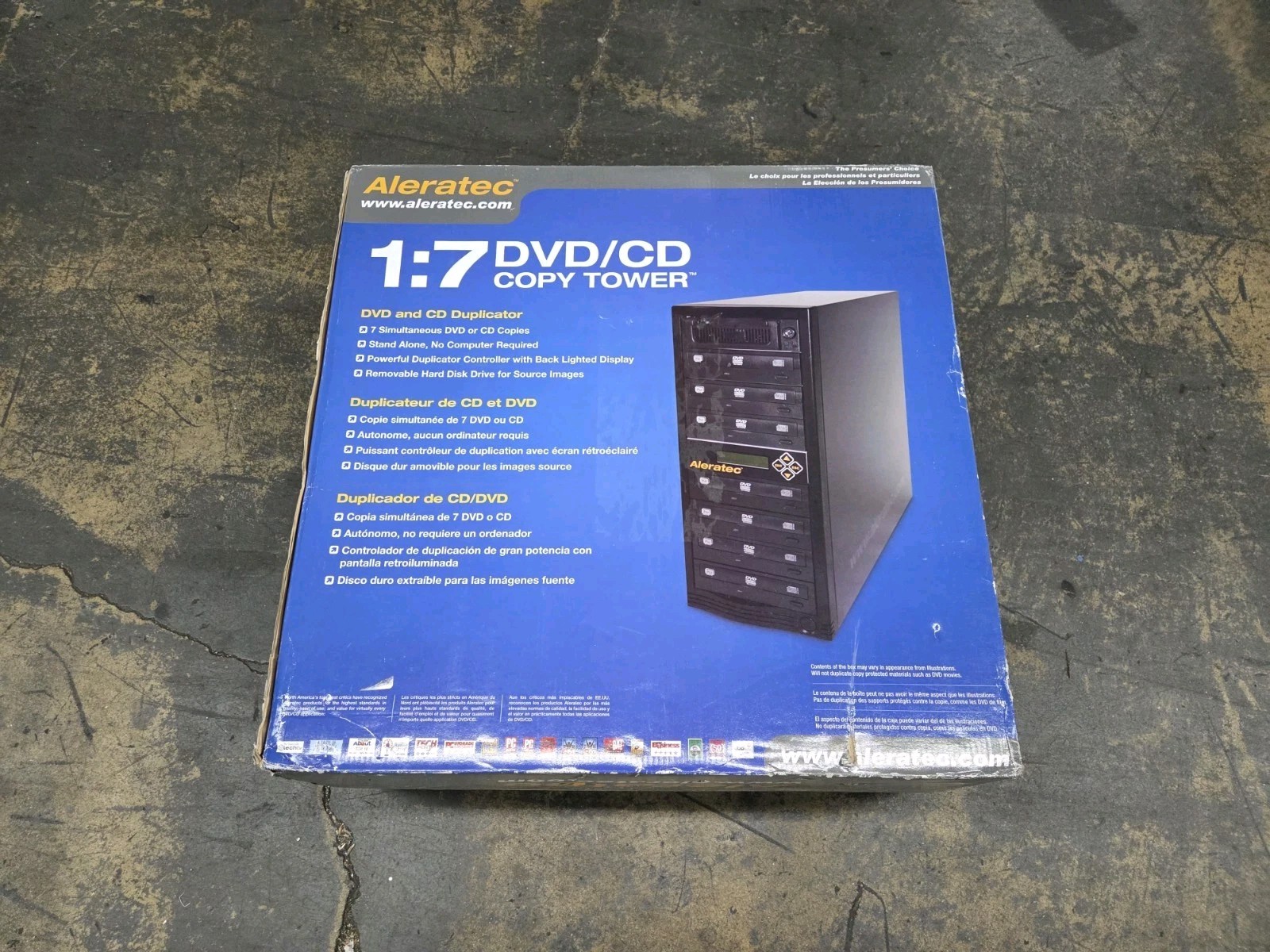 Aleratec 1:7 DVD/CD Copy Tower Duplicator Part 260153 NEW Opened Box