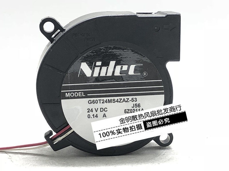 1PCS NIDEC G60T24MS4ZAZ53 24 VDC 0.14 A Projector Turbine Cooling Fan