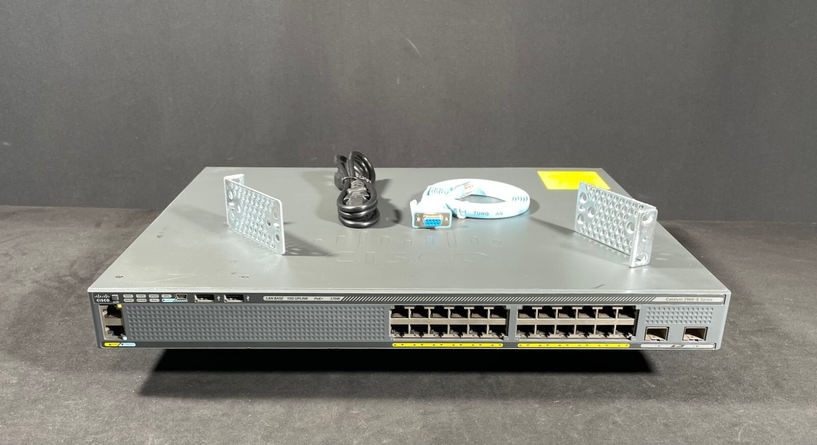 Cisco WS-C2960X-24PD-L 24 Port PoE Lan Base Gigabit Switch- Same Day Shipping