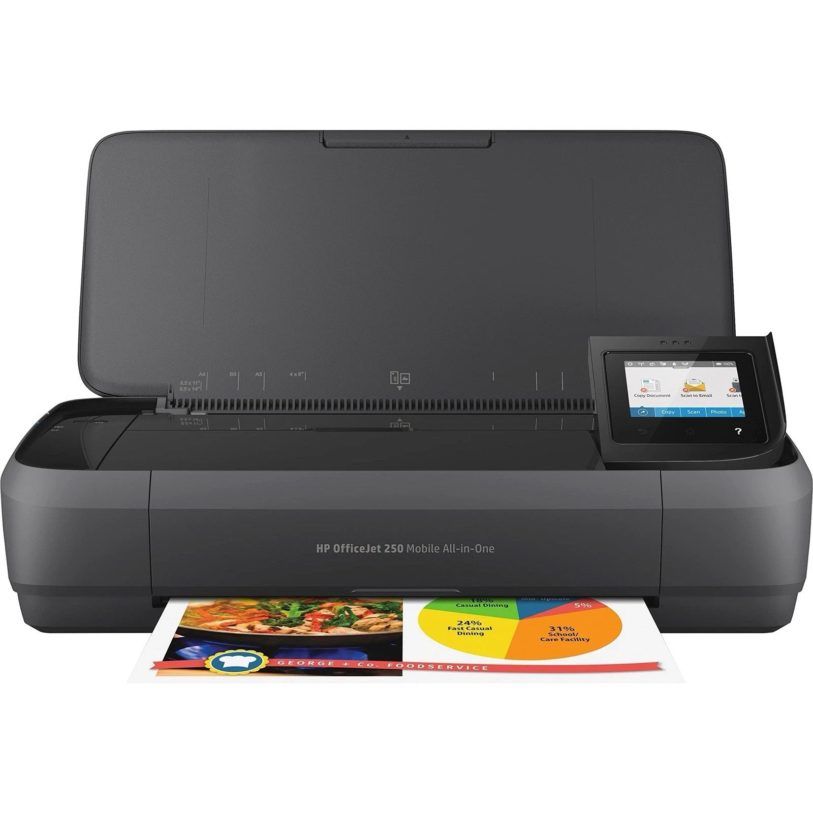 HP Officejet 250 Mobile ALL-IN-ONE Portable Printer/Copy/Scan Under 12K Pgs.*VGC