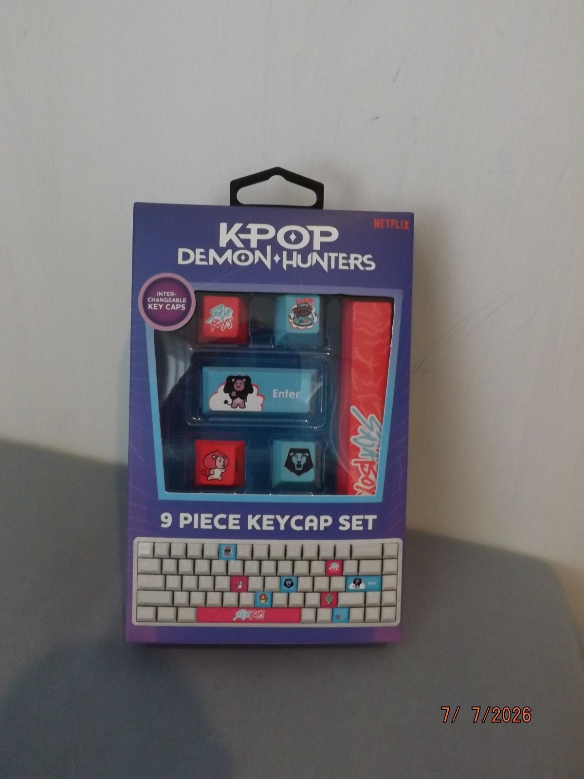 K-Pop Demon Hunters 9 Piece Keycap Set NEW