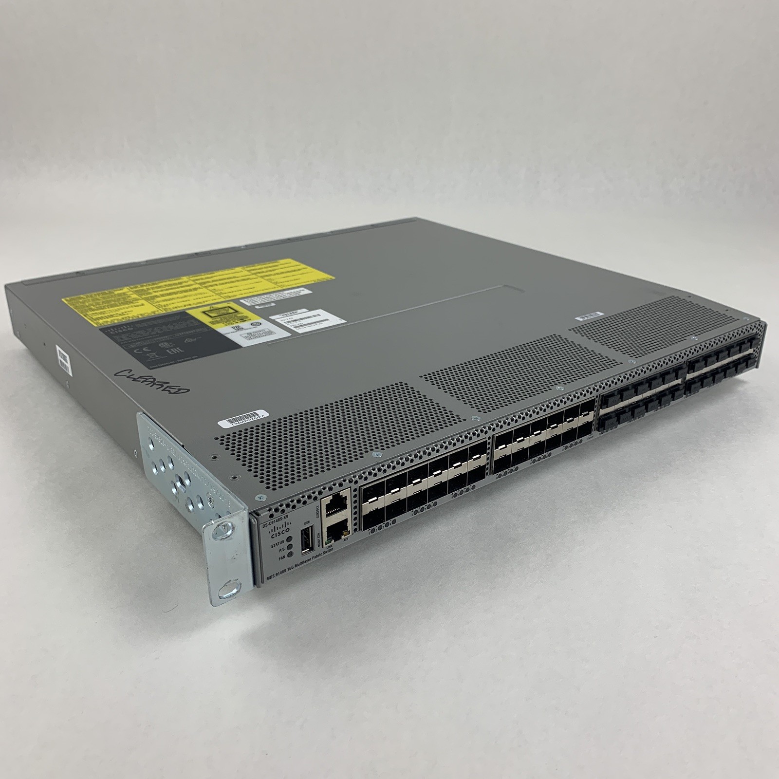 Cisco DS-C9148S-K9 MDS 9148S 16G Multilayer Fabric Switch Tested 2x Power Supply
