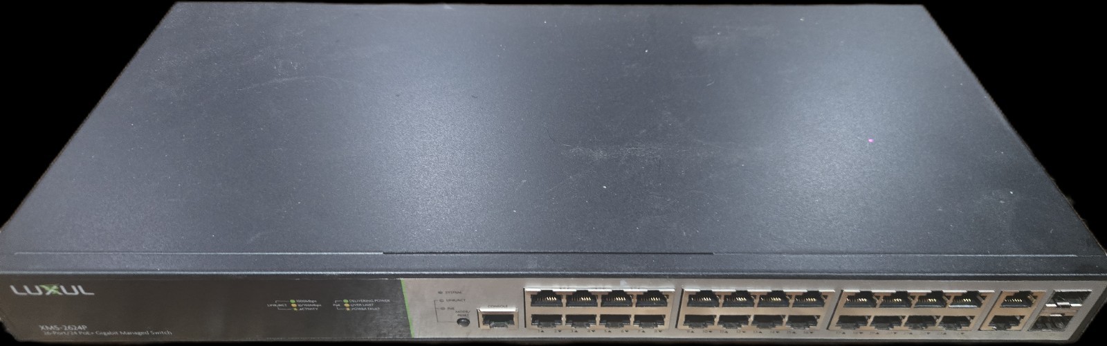 Luxul XMS-2624P 26-Port/24 PoE Rack Mountable Ethernet Switch