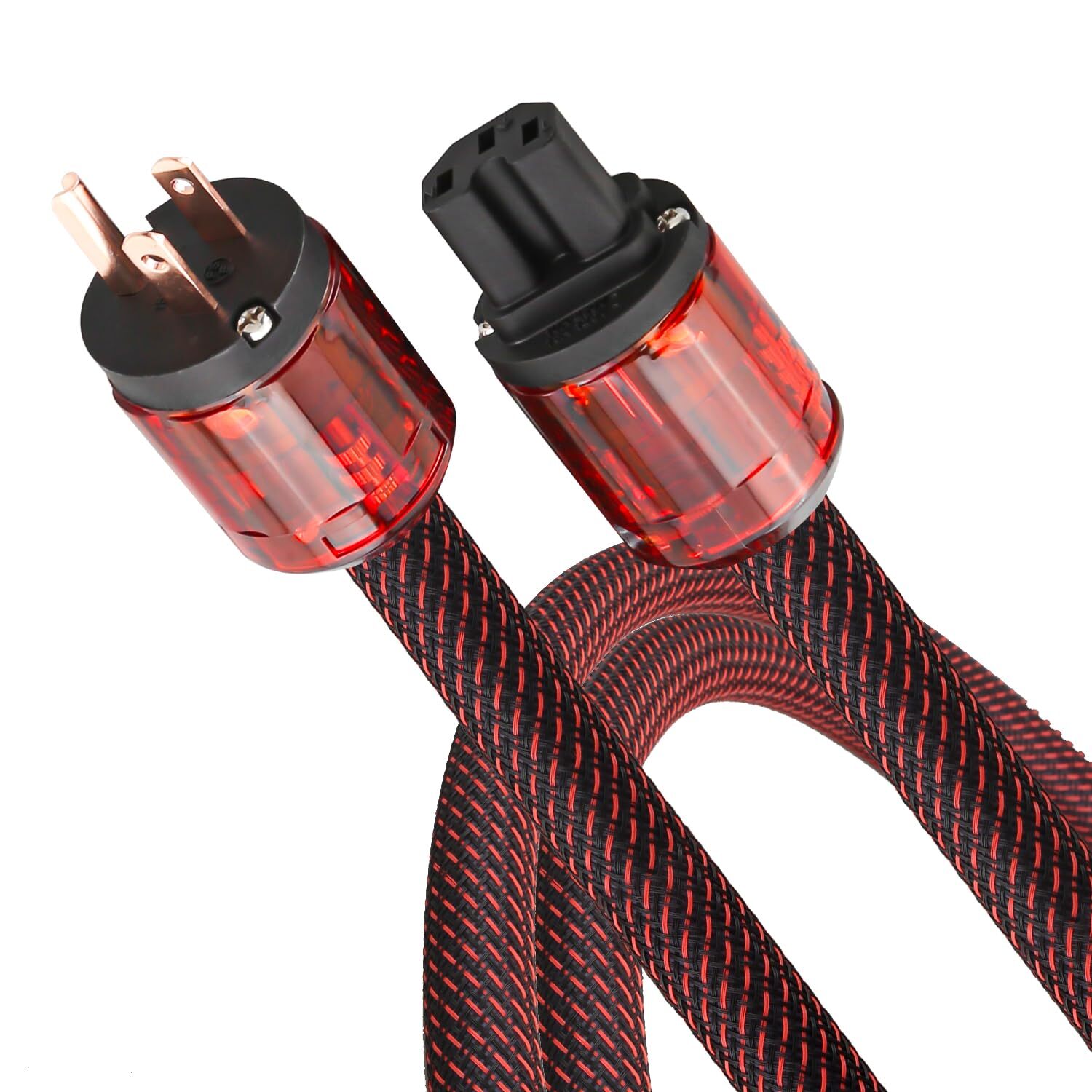 Audiocrast Hpc01 Hifi Power Cable 3.3ft 125v 15a Hiend Amplifier Power Cord Brai