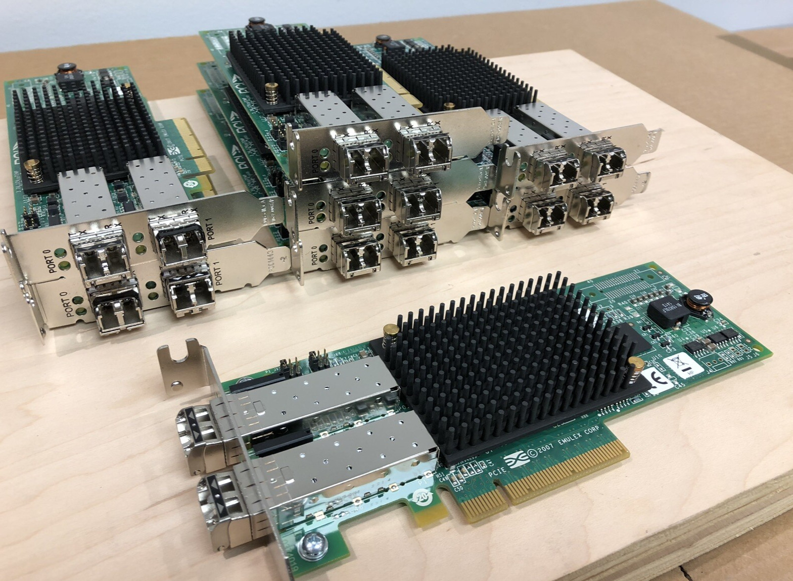 HP HPE 8Gb PCI-e FC HBA Emulex LPE12002 StorageWorks 2x SFP LP Transceivers