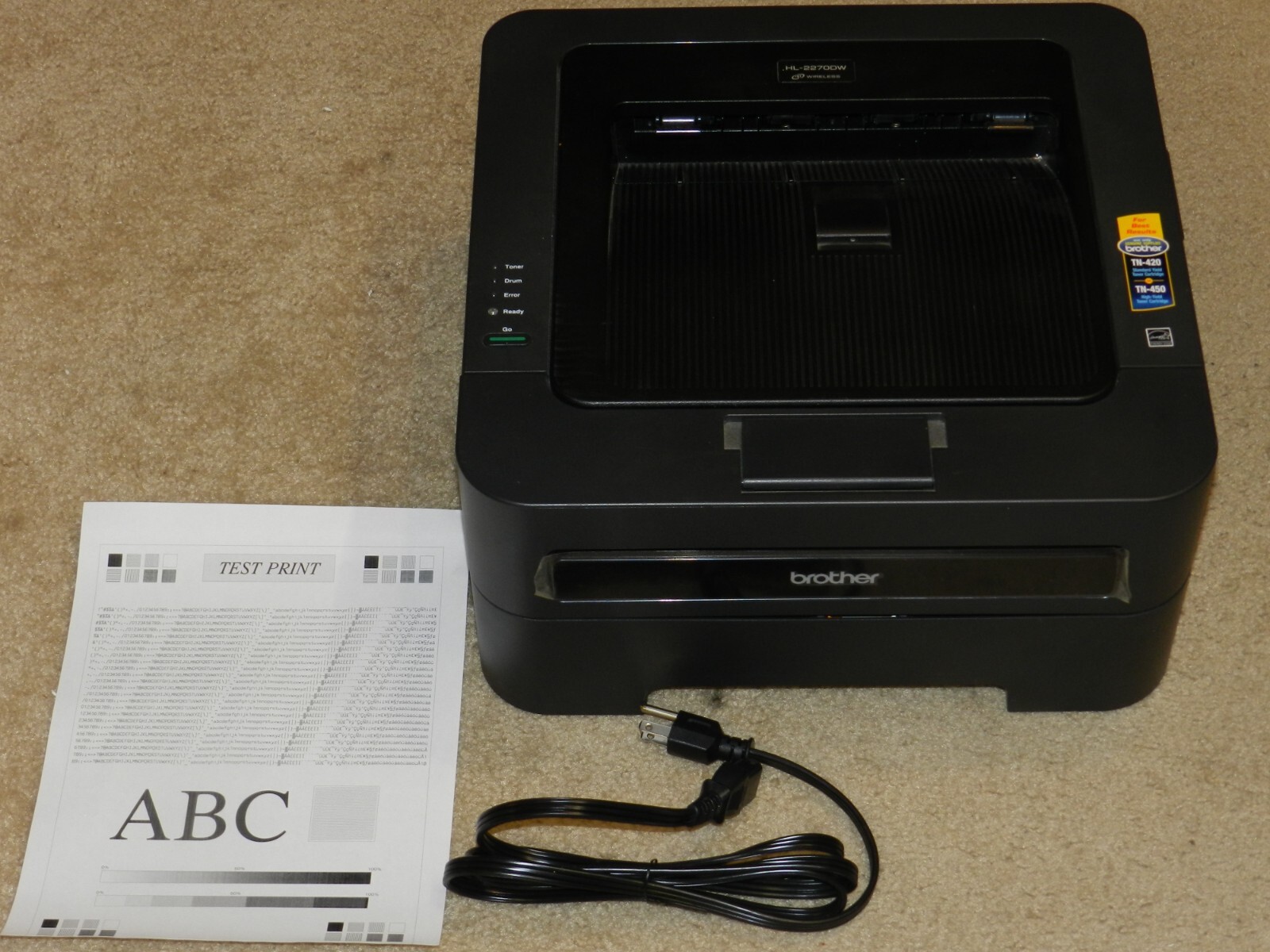 Brother HL-2270DW Compact Laser Printer with Wireless Networking EXCELLENT COND.