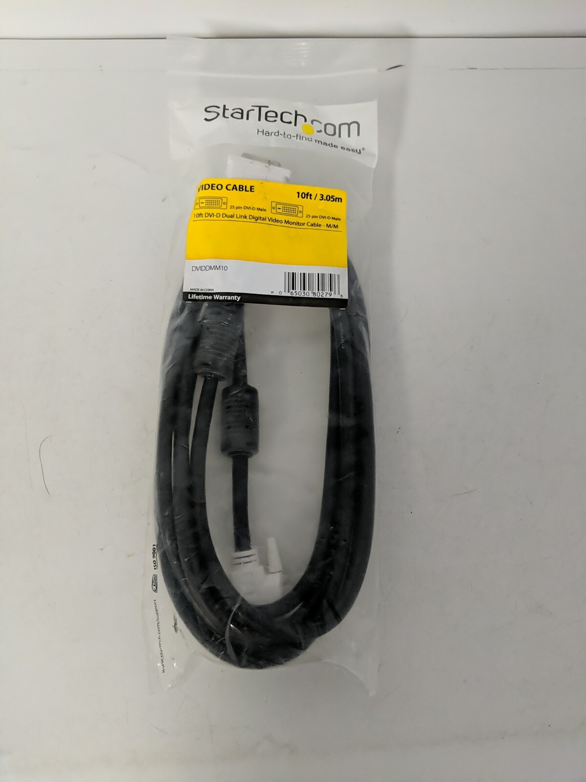 STARTECH VIDEO CABLE 10ft/3.05m DVI-D DUAL LINK DIGITAL VIDEO MONITOR CABLE M/M