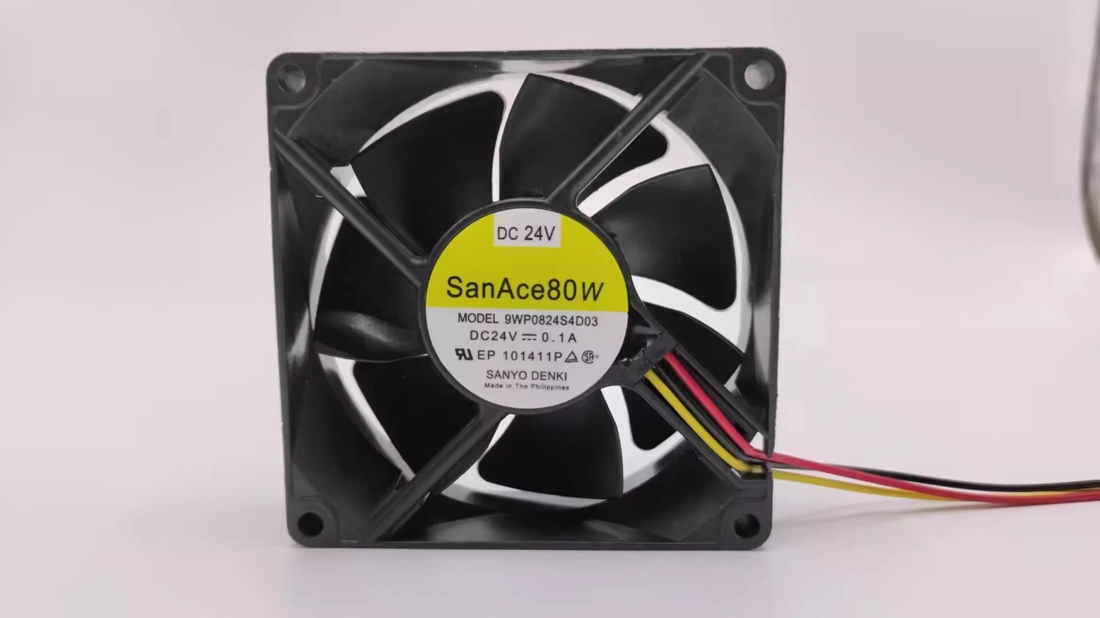 Sanyo 9WP0824S4D03 8025 DC24V 0.1A 8CM 3-Wire Inverter Waterproof Cooling Fan