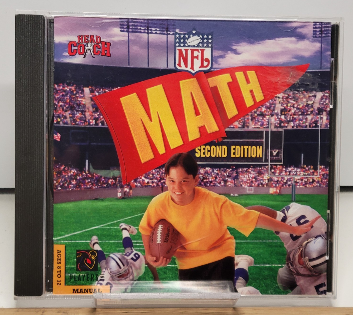 NFL Math 2nd Edition Head Coach PC CD-ROM 1996 Windows 95 Mac Educational