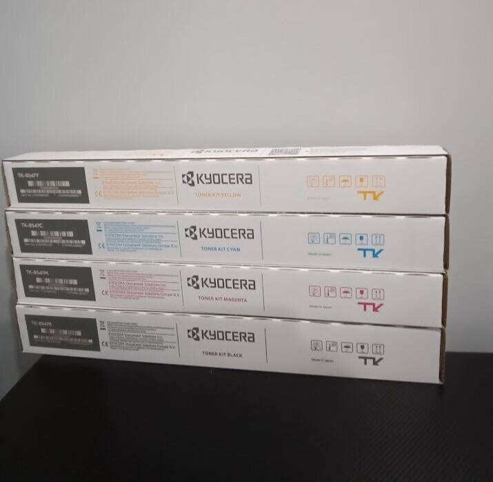 Kyocera TK-8547 Complete Toner Set Yellow Magenta Cyan Black