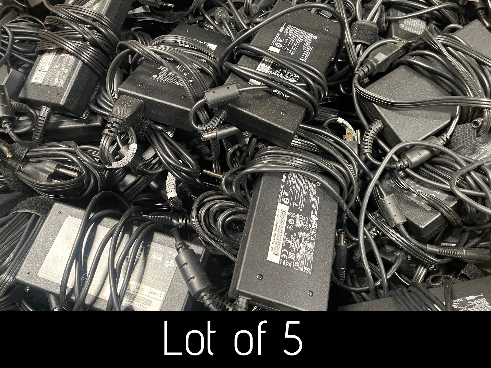 Lot of 1/5/10/25 HP 120W Charger AC Adapter 19.5V 6.15A 906329-001 7.4 mm w/Cord
