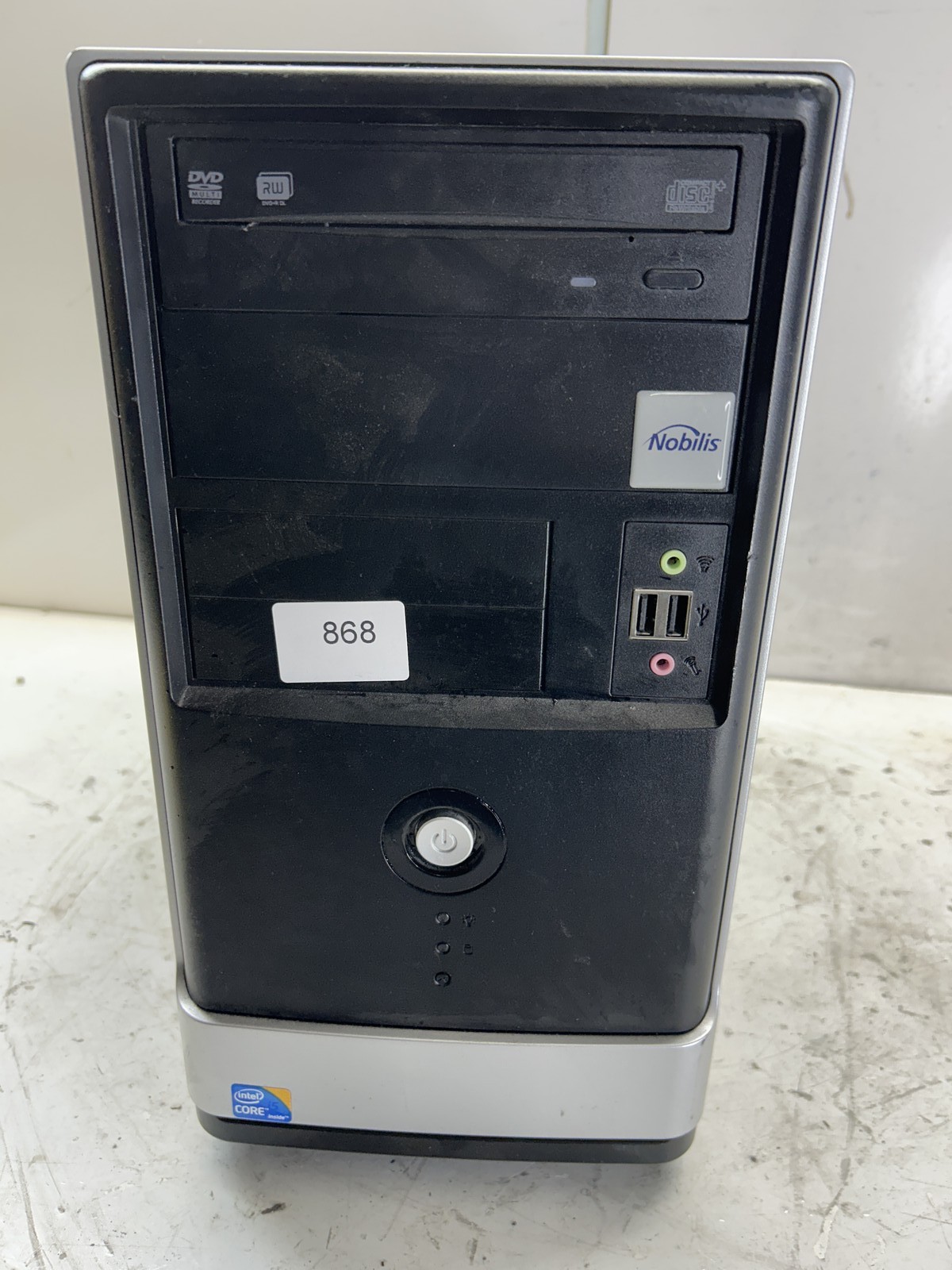 Vintage Retro Silver and Black mATX Case