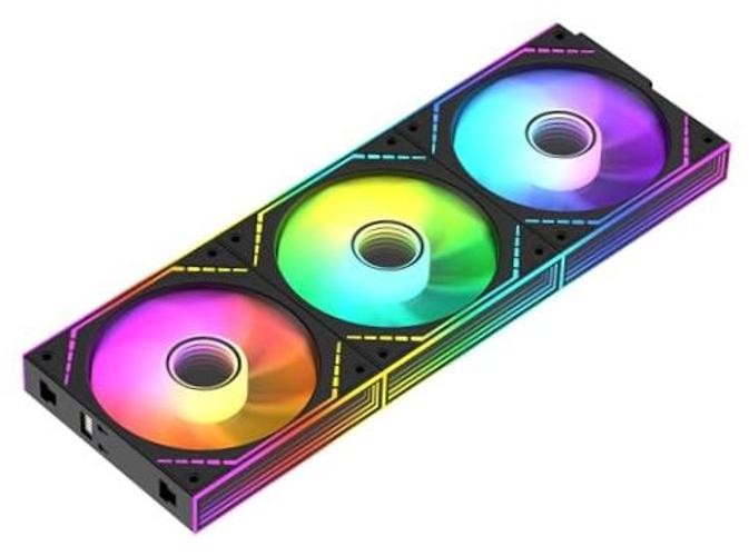 Thermalright TL-M12QR-S X3 120mm Reverse Reverse Airflow, Blade Lighting Black