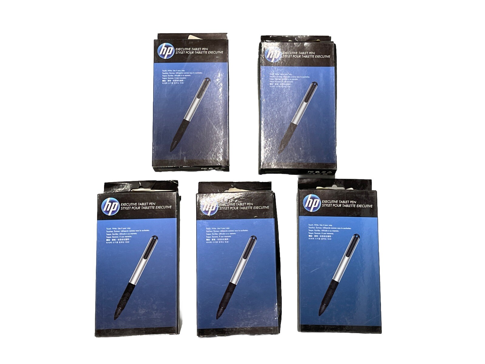 Lot Of (5) Genuine HP Executive Tablet Pen H4E45AA, NIB, Touch,