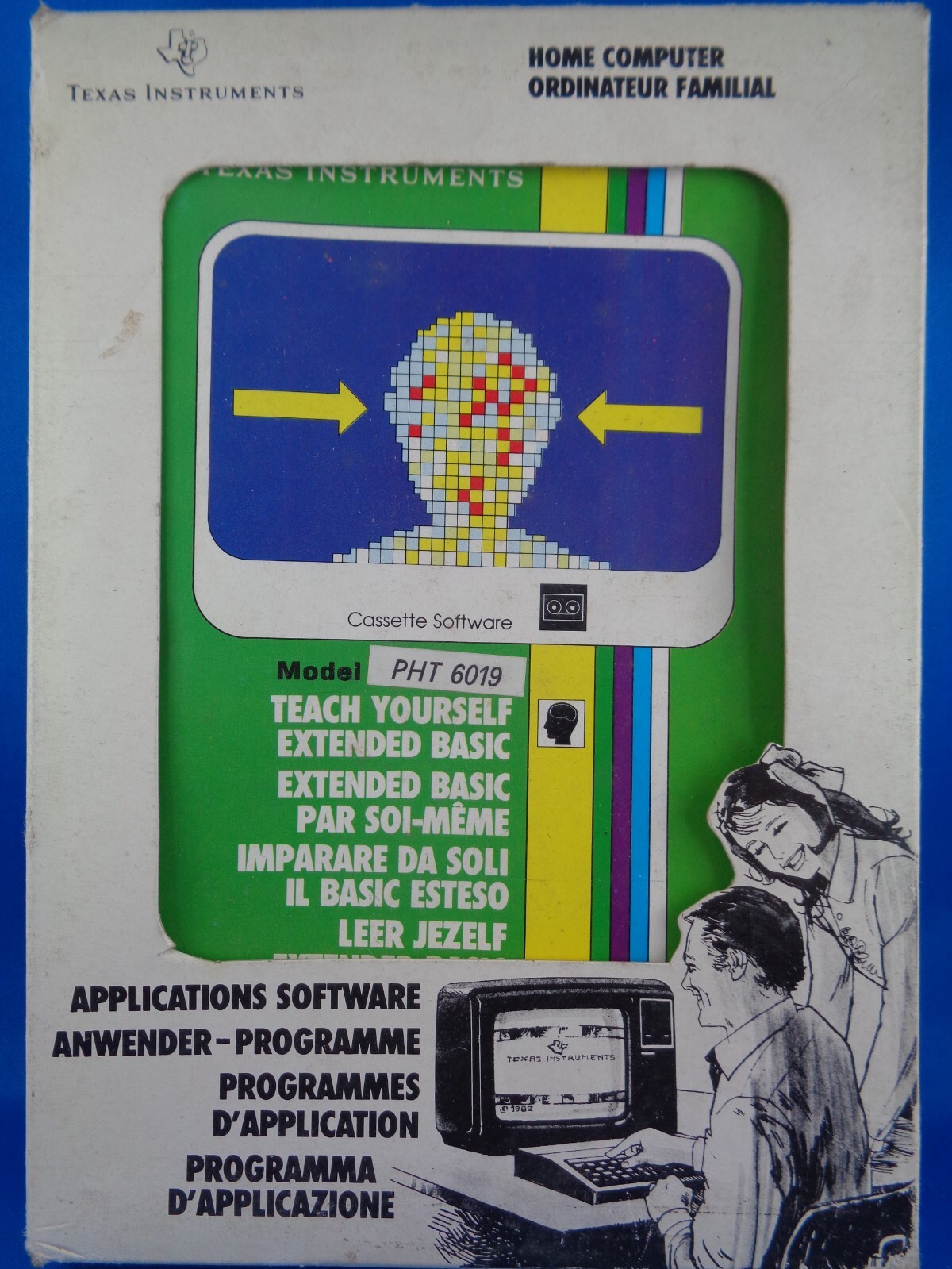 TI-99/4A -- TEACH YOURSELF EXTENDED BASIC (PHT6019 - TAPE - ITALIAN)