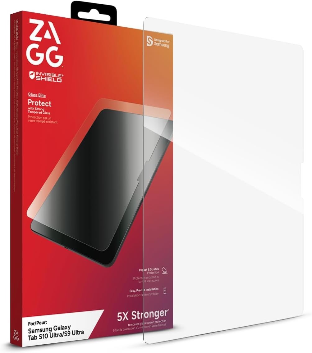ZAGG Glass Elite Samsung Galaxy Tab S10 Ultra/Tab S9 Ultra Screen Protector