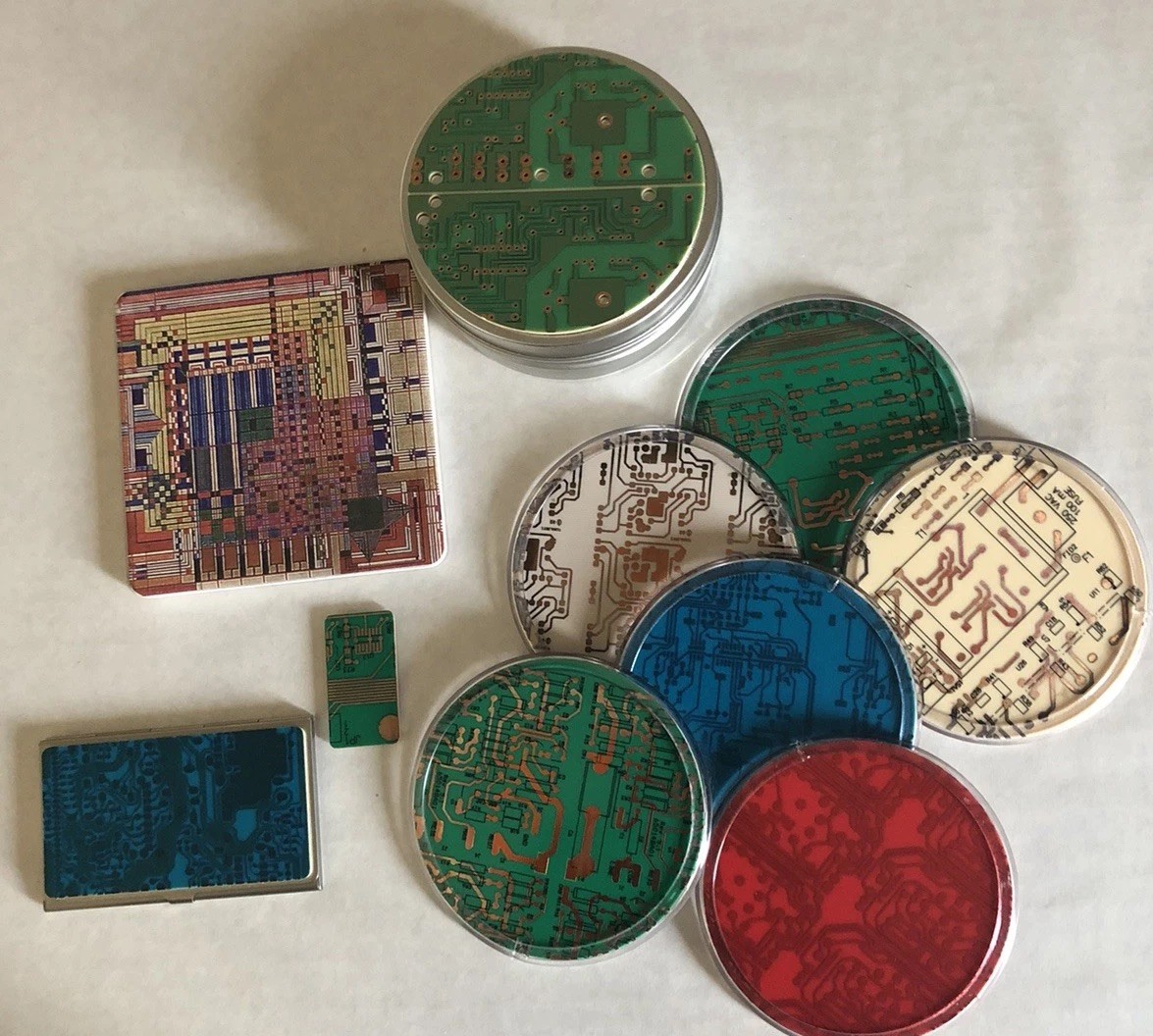 Mother Board Coasters Business Card Holder Magnet