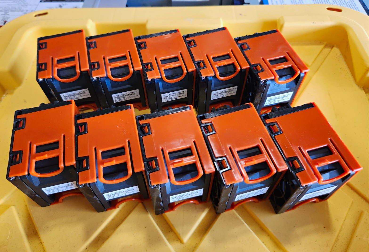 Qty of (10) IBM System x 39M6803 Hot-Swap Srvr Fn Module 60mm 4Pin Ball 12500RPM