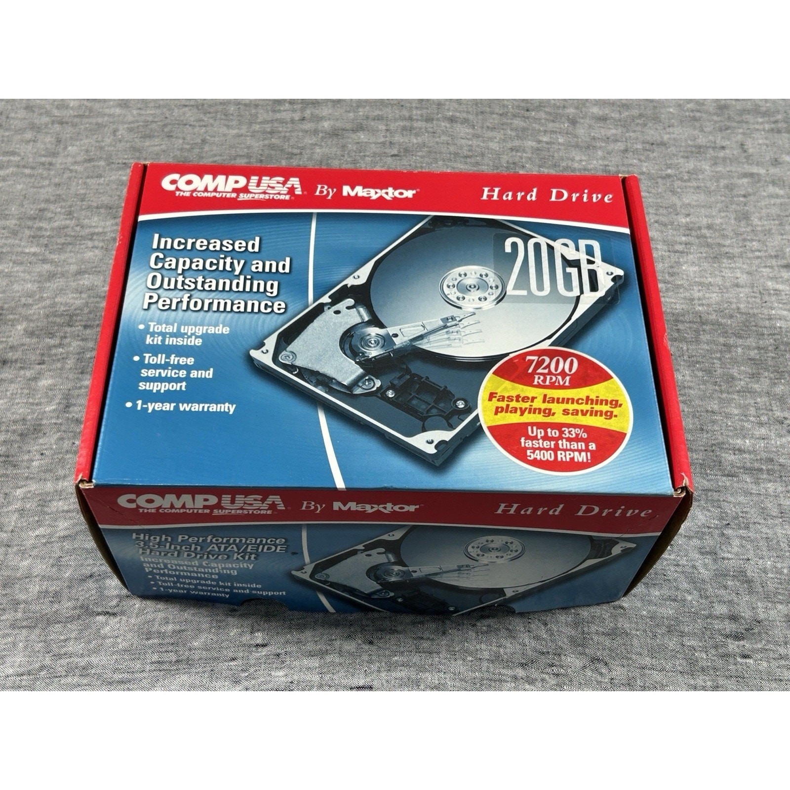 Comp USA Maxtor Hard Drive 20 GB 3.5" ATA EIDE Windows Macintosh Computers