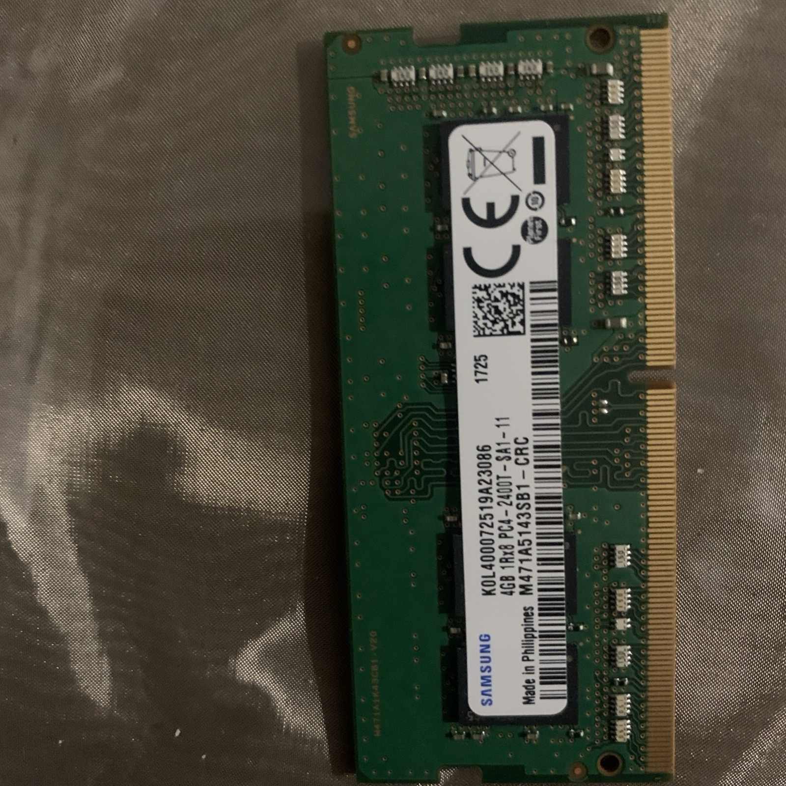 Samsung 4Gb 1RX8 PC4-2400T-SA1-11
