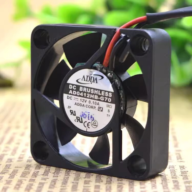 ADDA AD0412HB-G70 DC12V 0.10A 4010 4CM 2-Wire Dual Balloon Silent Cooling Fan