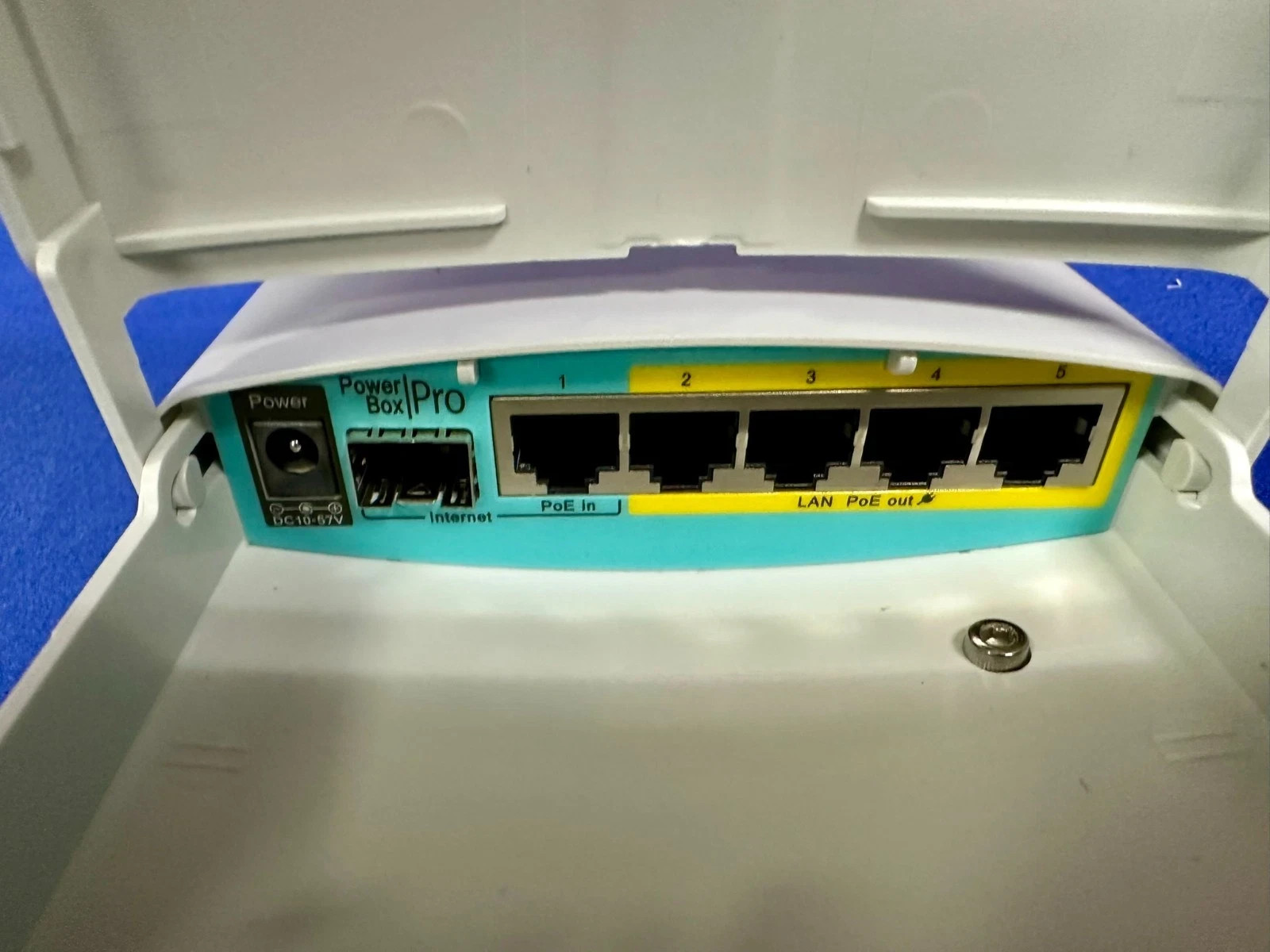 MikroTik PowerBox Pro RB960PGS-PB 5-Port Gigabit Router PoE Out SFP w/ PSU