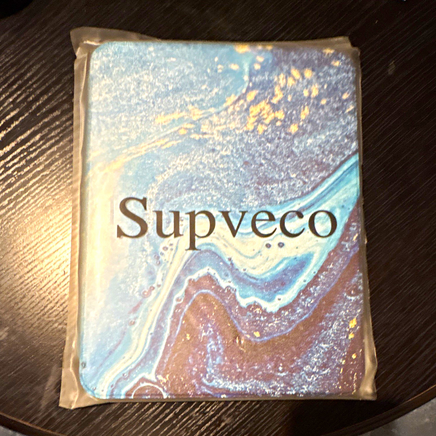 Supveco Folding Folio Case for Apple iPad mini 6 8.3 Blue Purple Gold
