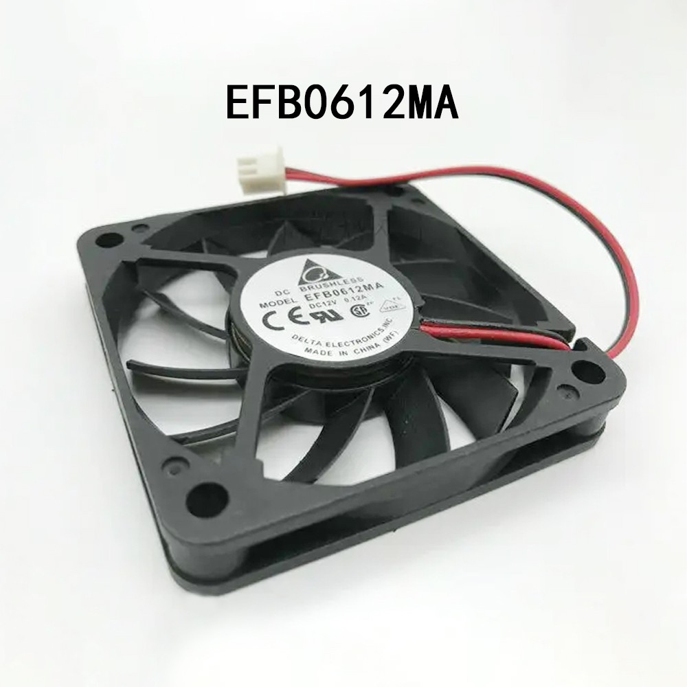 New in box Delta Long-Lifespan Case fan 60*60*10mm EFB0612MA 12VDC 0.12A