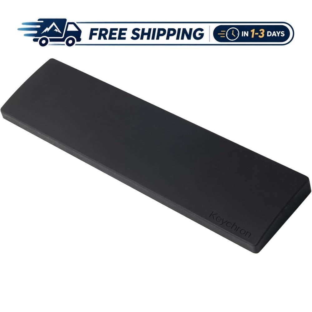 Keychron PR52 Silicone Wrist Rest 17.6 Inch Non-Slip for Full-Sized Mechanical