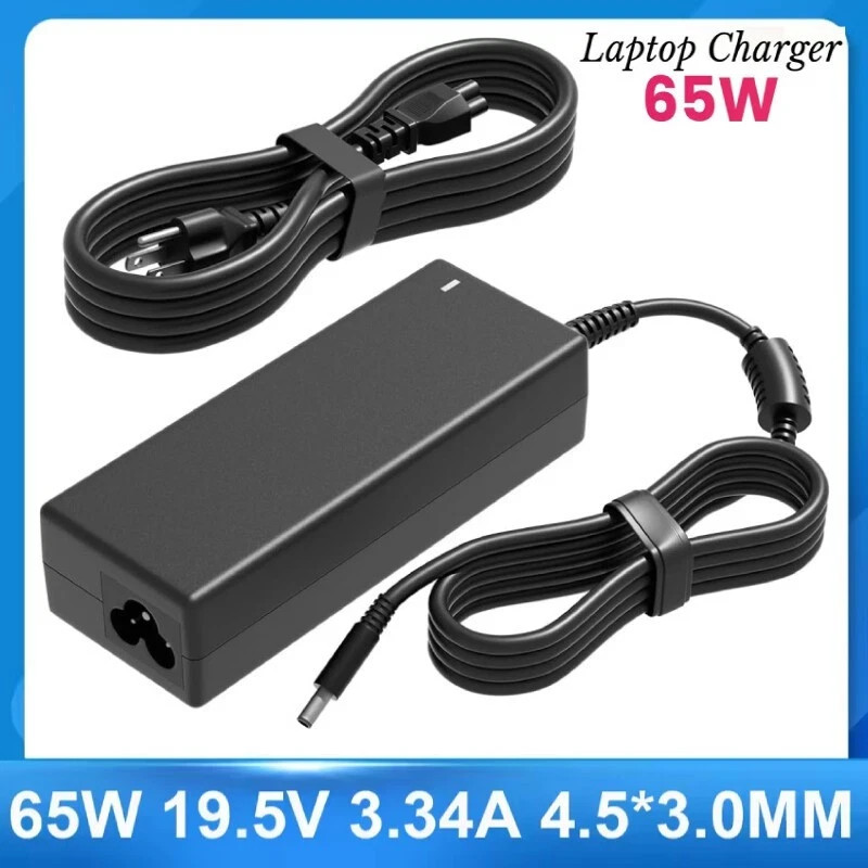 65W φ4.5 AC Adapter Charger Compatible for Dell 14 15 16 DC15250 DC14250 DC15255