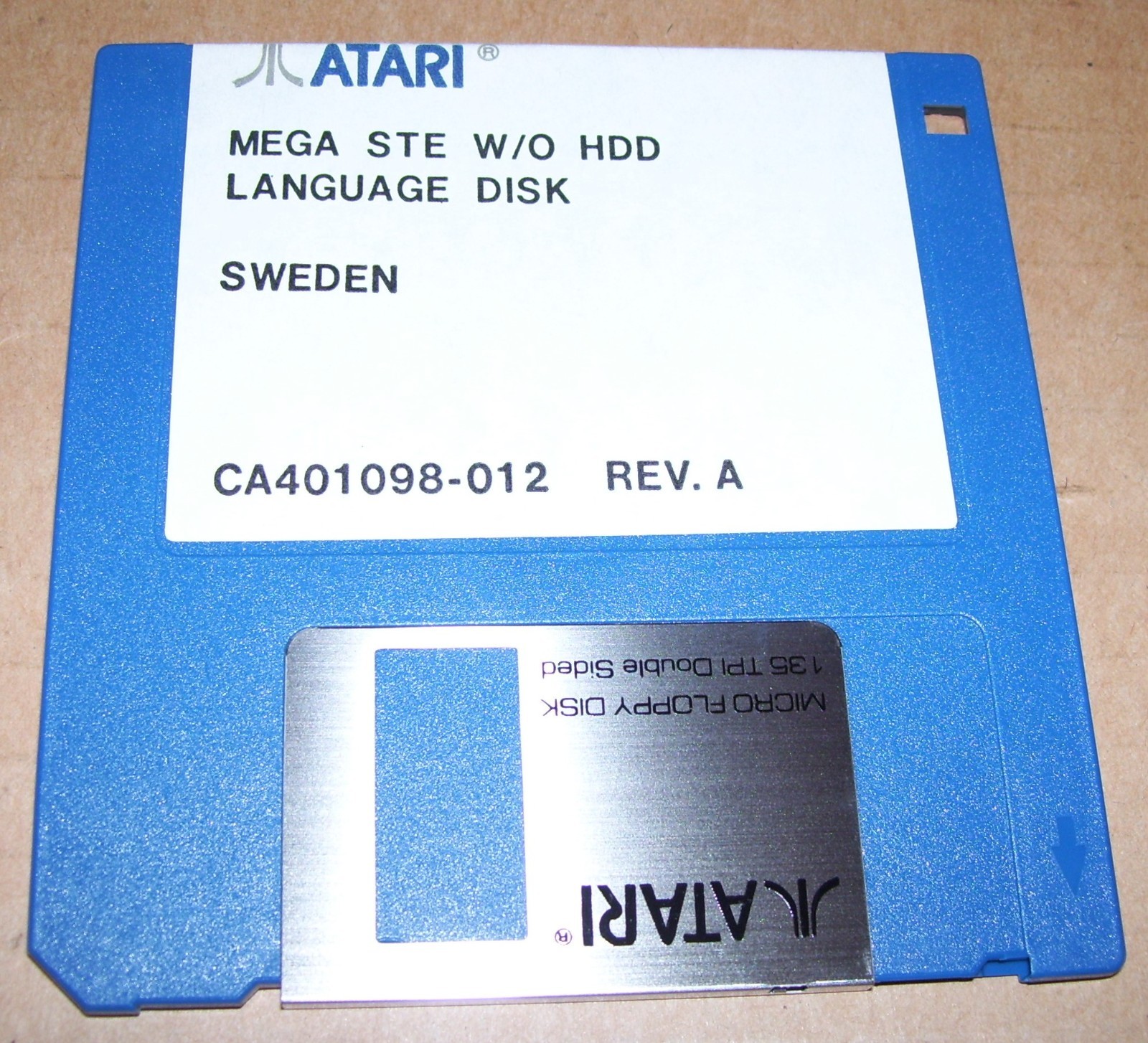 Atari Mega STE Computer SWEDISH Language Disk W/O HDD CA401098-012