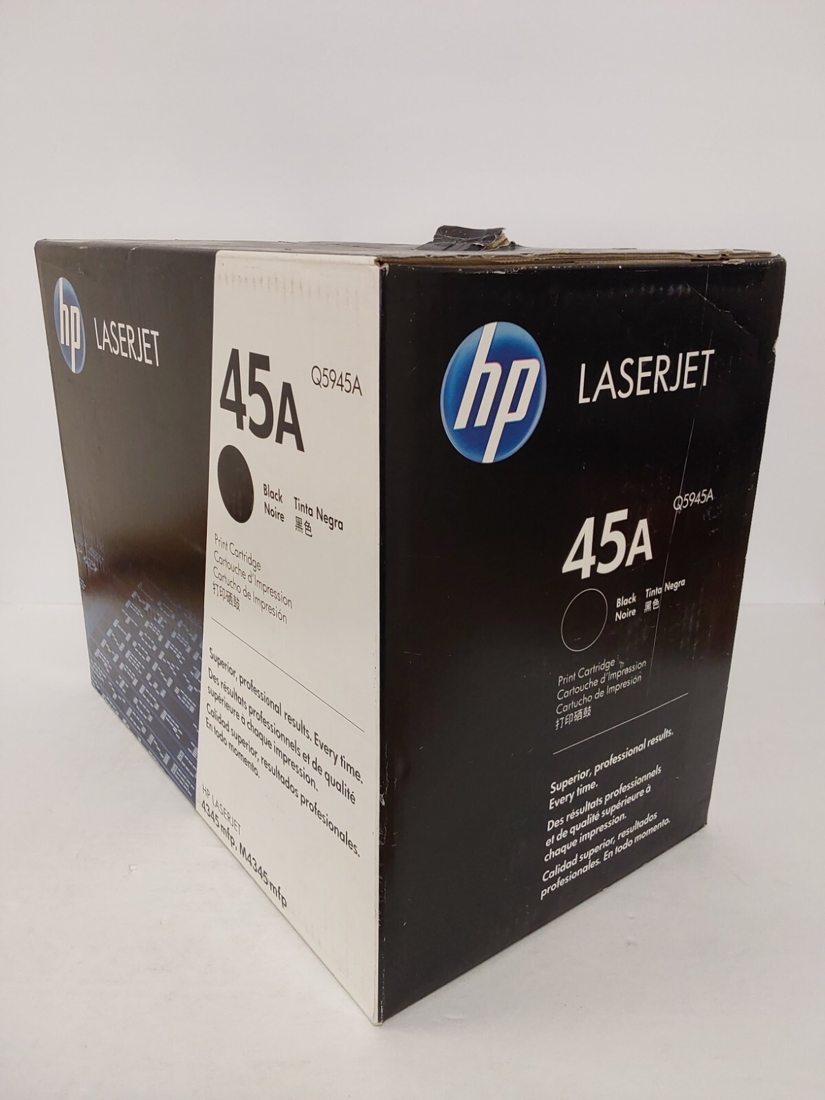 HP 45A Black Toner Cartridge LaserJet 4345 (Q5945A) Damaged Box