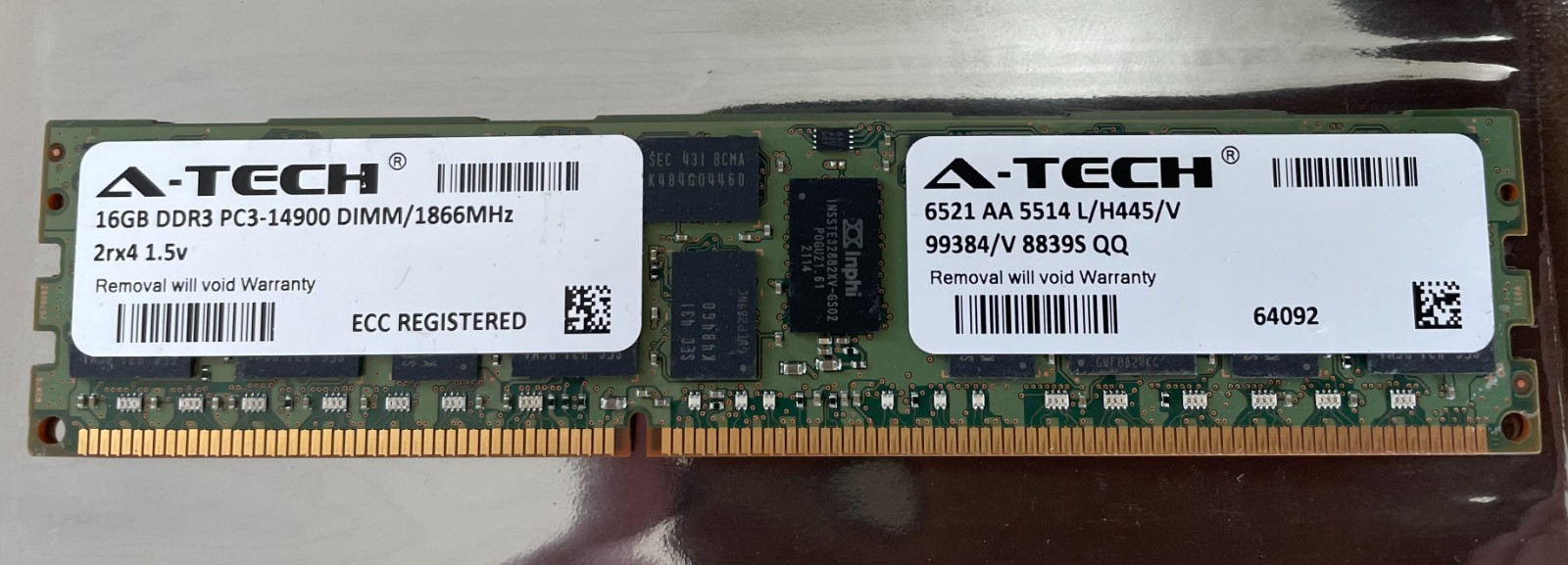 A-Tech 16GB (1 x 16GB) PC3-14900 (DDR3) Memory
