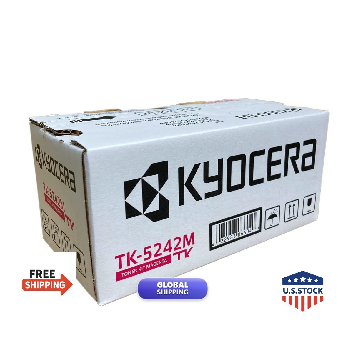 KYOCERA TK-5242M Magenta Toner Cartridge for M5526cdw P5026cdw Laser Printers