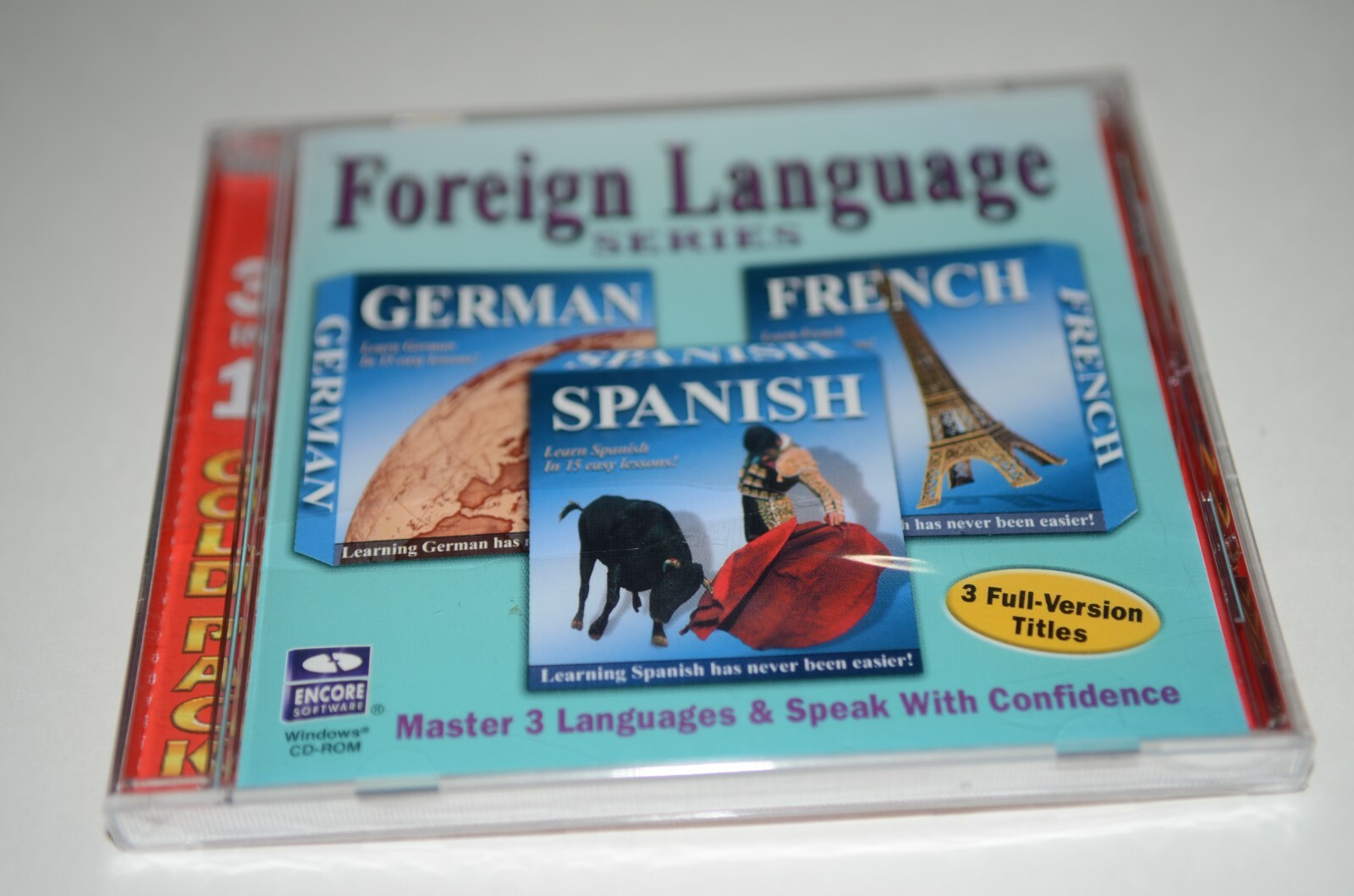 Software PC Foreign Language Series Learn German French Spanish Gold Pack